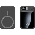 Laad de afbeelding in de Galerij-viewer, Solar World powerbank magsafe Draadloze Powerbank zwart 10k mah
