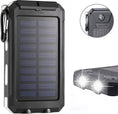 Laad de afbeelding in de Galerij-viewer, Solar World powerbank 10.000 Mah met zonnepaneel zwart
