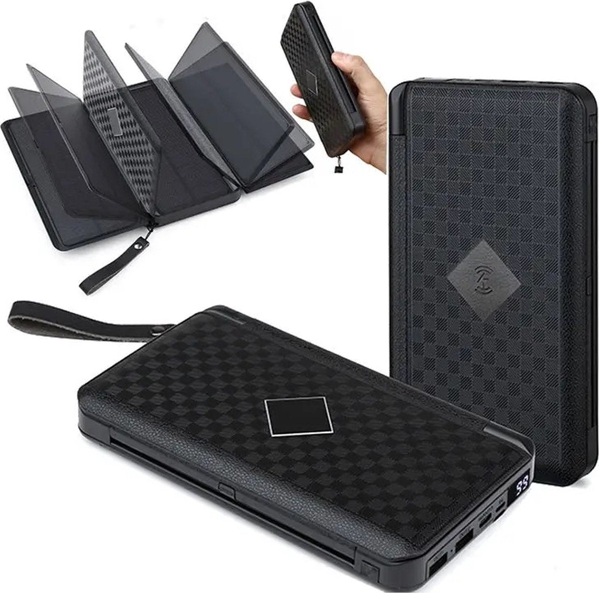 Solar World powerbank 20.000 Mah met uitklapbare zonnepanelen