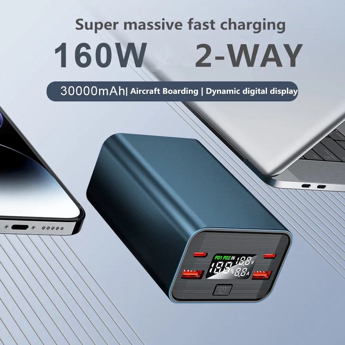 Solar World powerbank laptop 30.000 Mah