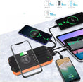 Laad de afbeelding in de Galerij-viewer, solar world - Powerbank 30.000 Mah met ingebouwde kabels Rood
