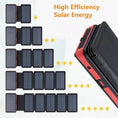 Laad de afbeelding in de Galerij-viewer, Solar World powerbank 20.000 Mah 1+3 uitklapbare zonnepanelen

