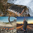 Laad de afbeelding in de Galerij-viewer, Solar World powerbank 10.000 Mah met zonnepaneel blauw

