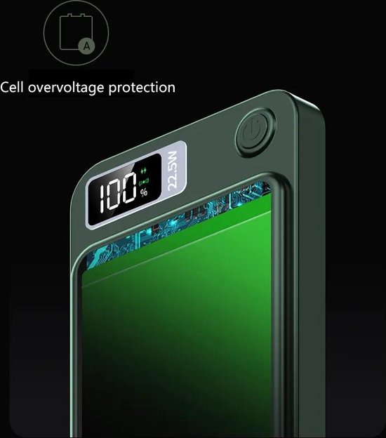 Solar World powerbank magsafe Draadloze Powerbank zwart 5k mah
