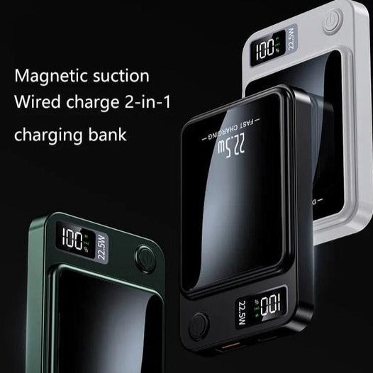 Solar World powerbank magsafe Draadloze Powerbank Groen 10k mah
