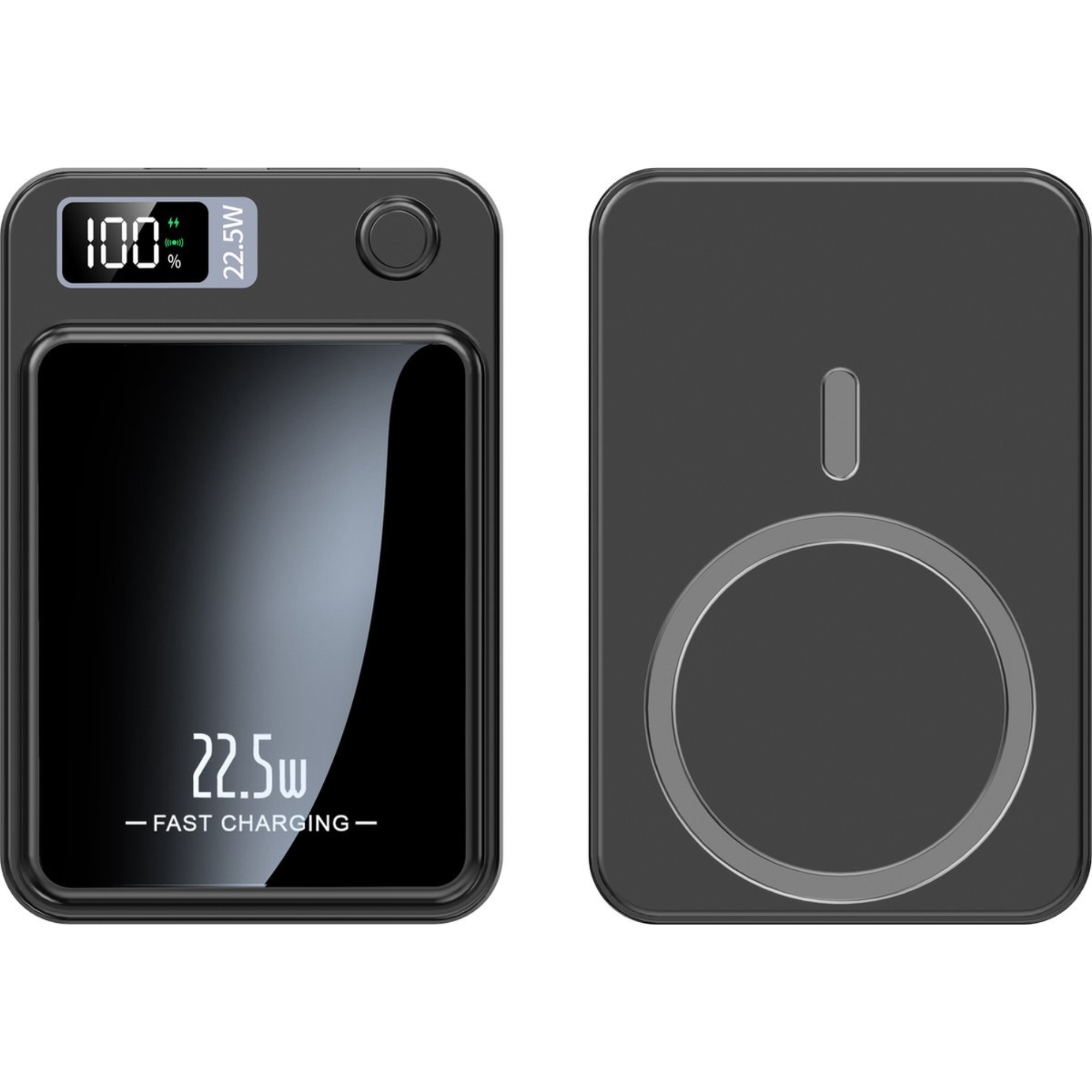 Solar World powerbank magsafe Draadloze Powerbank zwart 5k mah