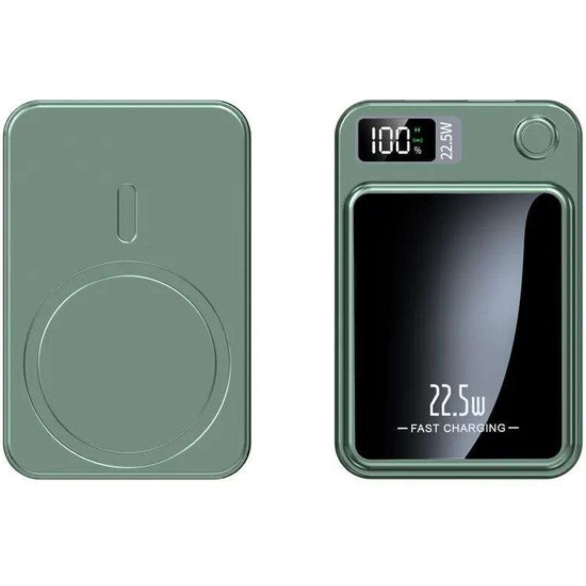 Solar World powerbank magsafe Draadloze Powerbank Groen 5k mah